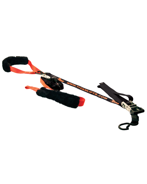 Titan Deluxe Ratchet Straps - 1 Pair