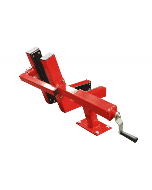 Titan Rubber Padded Front Wheel Vise - Red